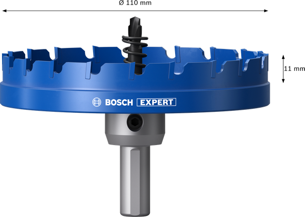 BoschEXPERT 金属板轴孔锯 110 毫米。.